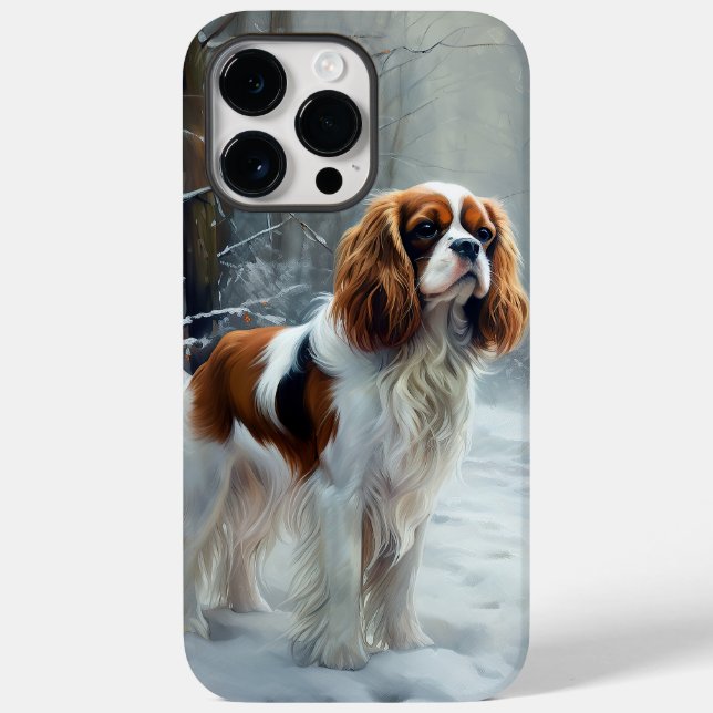 Coques Case-Mate iPhone Cavalier Roi Laissez Tomber la Neige Noël Brosse (Verso)