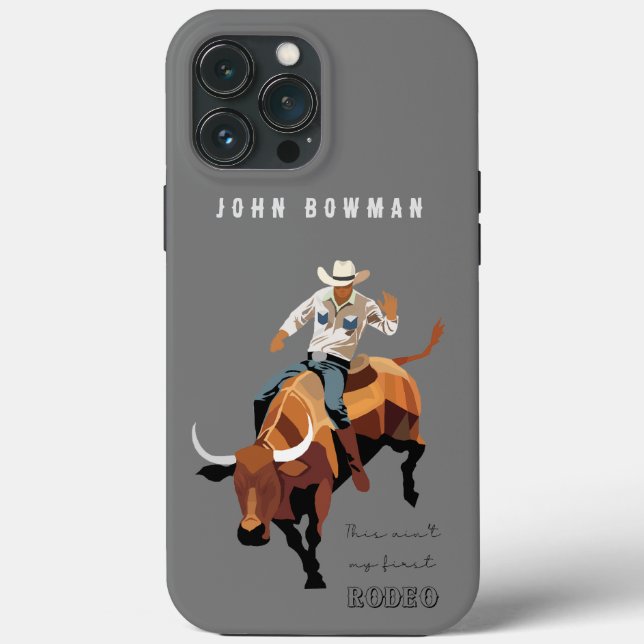 Coques Case-Mate iPhone Ce n'est pas mon premier RODEO : Bull rider (Verso)