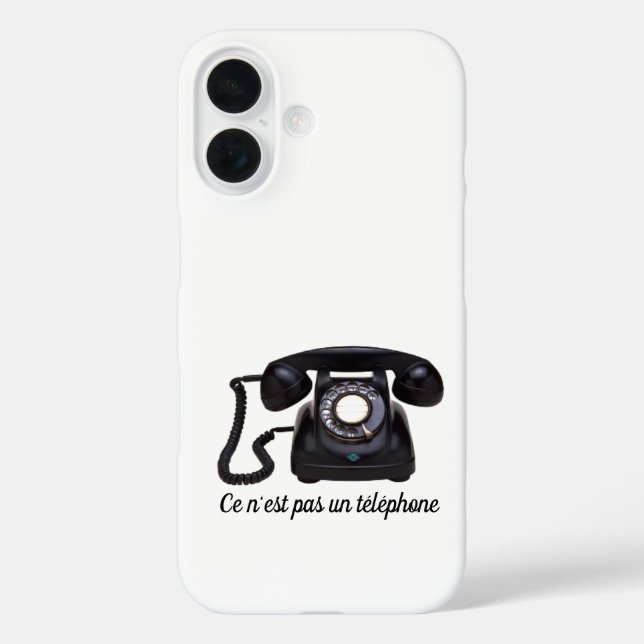 Coques Case-Mate iPhone Ce n'est pas un téléphone (Verso)