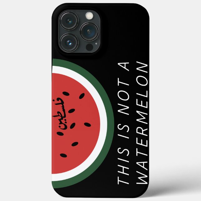 Coques Case-Mate iPhone Ce n'est pas une pastèque Palestine (Verso)