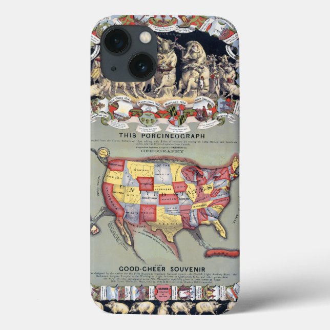 Coques Case-Mate iPhone CE PORCINEOGRAPH, c1876 (Verso)