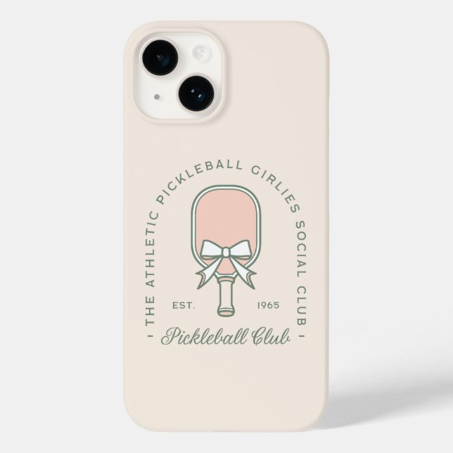 Coques Case-Mate iPhone Ceintures de club de basket rose et vert esthétiqu (Verso)