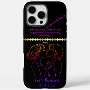 Coque iPhone 16 Pro Max Célébrer l'amour avec des femmes joueuses lingerie