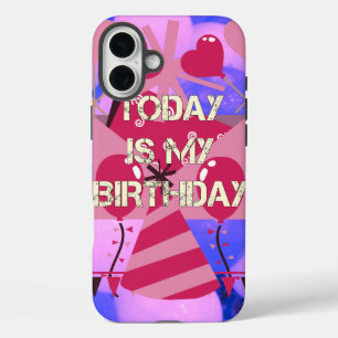 Coque Pour iPhone 16 Plus Célébrer Mes Bénédictions Joyeuses d'Anniversaire