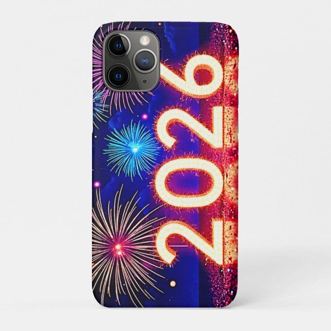 Coques Case-Mate iPhone Célébrez 2026 : Conception d'étincelle d'avenir ra (Dos)