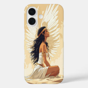 Coque Pour iPhone 16 Céleste Ange Prière Téléphone Case
