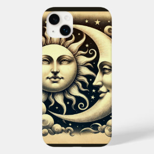 Coque Case-Mate iPhone Céleste Vintage Soleil & Lune