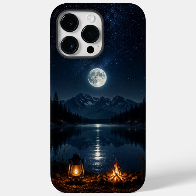 Coques Case-Mate iPhone Cell Phone Case Mountain Moonlight (Verso)
