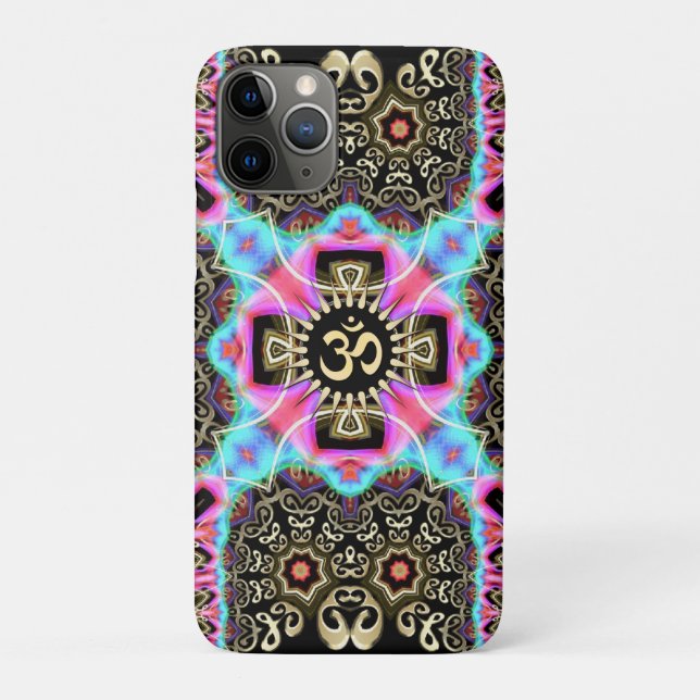 Coques Case-Mate iPhone Céltic Arabesque Aum Gold Art Fusion iPhone 4 Case (Dos)