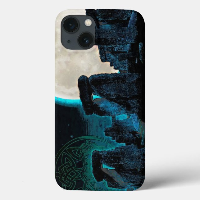 Coques Case-Mate iPhone Celtic Stonehenge, Moon & Stars Astronomy Royaume- (Verso)