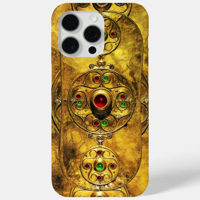 COQUES Case-Mate iPhone CELTIC WARRIOR SHIELD EMERALD RUBY GEM PIERRES (Verso)
