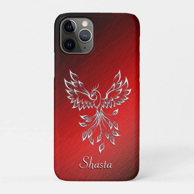Coques Case-Mate iPhone Cendres noires rouges et phénix personnel (Dos)