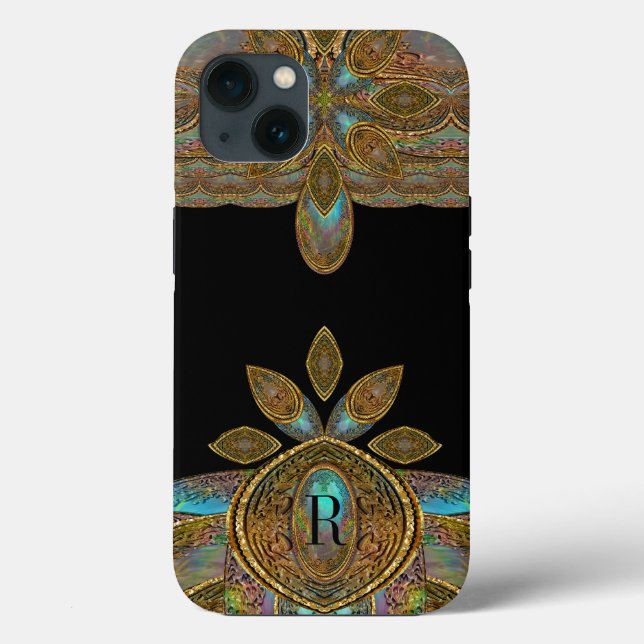 Coques Case-Mate iPhone Centauri Deco Girly Unique Monogramme  (Verso)