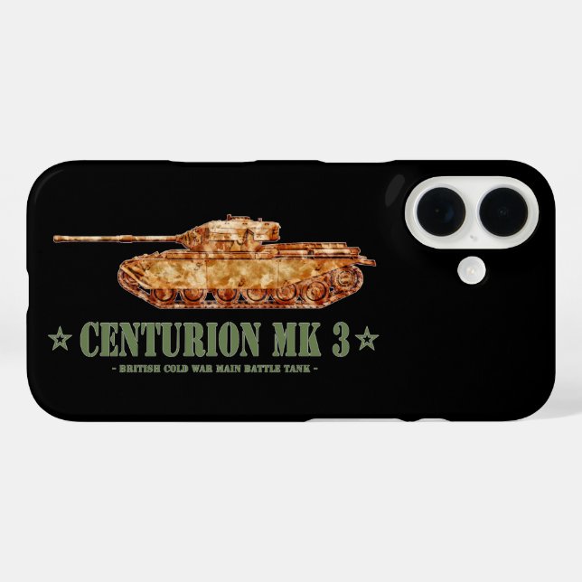 Coques Case-Mate iPhone Centurion MK 3 Tank British MBT de guerre froide (Verso (horizontal))