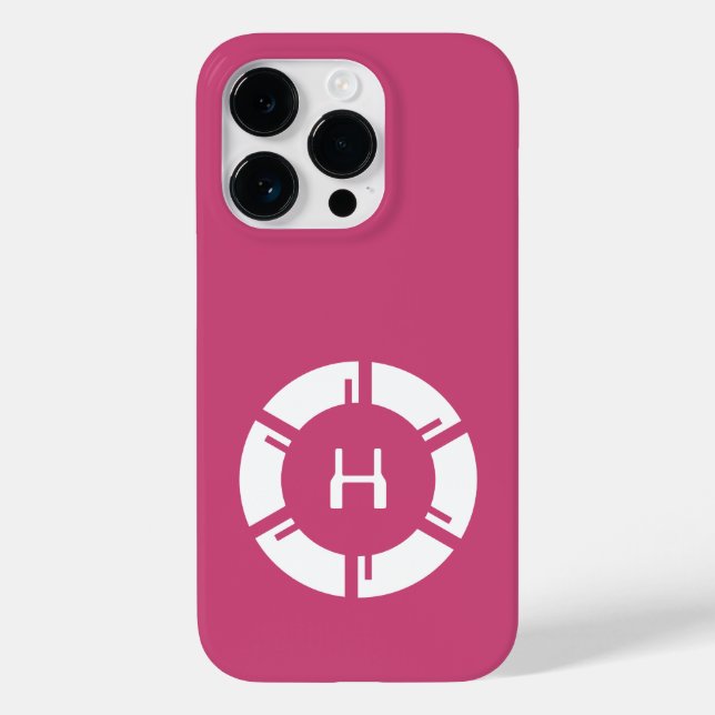 Coques Case-Mate iPhone Cercle Futuriste Avec Rose Monogramme Sci-Fi Rose (Verso)