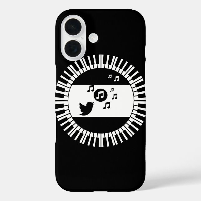 Coques Case-Mate iPhone Cercle Piano Keys et Songbird (Verso)