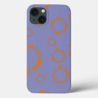 cercle pourpre orange girly carré motif vertige