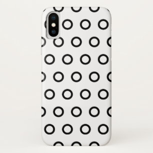 Case-Mate iPhone Case Cercles blancs et noirs