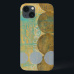 Etui iPhone 13 Cercles Brown et gris foncés avec des nombres<br><div class="desc">Des cercles brun foncé et gris peuplent cette oeuvre de Jennifer Goldberger,  posée sur un arrière - plan orange et bleu. Les numéros gris sont également imprimés sur l'arrière - plan. Un travail abstrait et agréable,  commandez votre exemplaire dès aujourd'hui !</div>