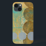 Etui iPhone 13 Cercles Brown et gris foncés avec des nombres<br><div class="desc">Des cercles brun foncé et gris peuplent cette oeuvre de Jennifer Goldberger,  posée sur un arrière - plan orange et bleu. Les numéros gris sont également imprimés sur l'arrière - plan. Un travail abstrait et agréable,  commandez votre exemplaire dès aujourd'hui !</div>