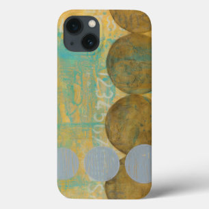 Etui iPhone 13 Cercles Brown et gris foncés avec des nombres