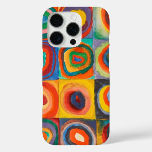Coque iPhone 16 Pro Cercles Carré de Kandinsky