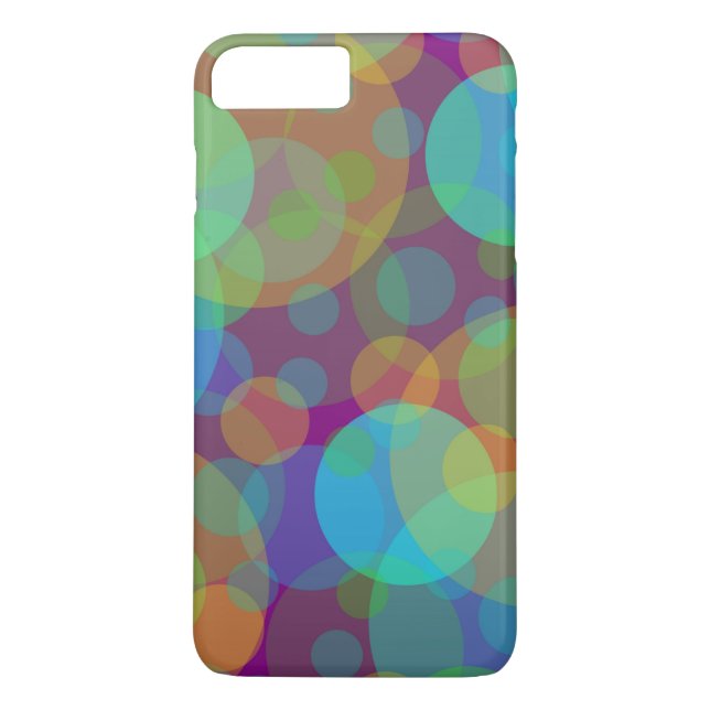 Coques Case-Mate iPhone Cercles colorés Art Abstrait (Dos)