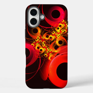 Coque Pour iPhone 16 Plus Cercles colorés Motif d'art Abstrait moderne #08