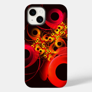 Coque Case-Mate iPhone Cercles colorés Motif d'art Abstrait moderne #08
