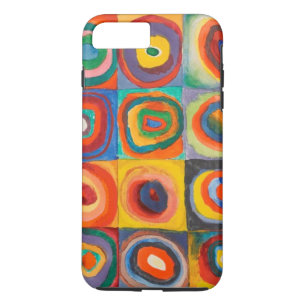 Coque iPhone 7 Plus Cercles concentrés Carré de Kandinsky