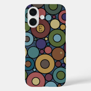 Coque Pour iPhone 16 Cercles de Terre Masculine moderne