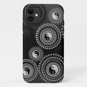 Coques Pour iPhone Cercles de Yin Yang de coutume d'équilibre