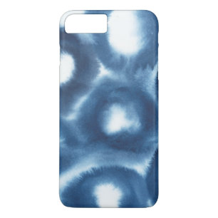 Coque iPhone 8 Plus/7 Plus Cercles d'impression d'aquarelle Indigio