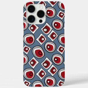 Coque iPhone 16 Pro Max Cercles et anneaux multicolores rétro années soixa
