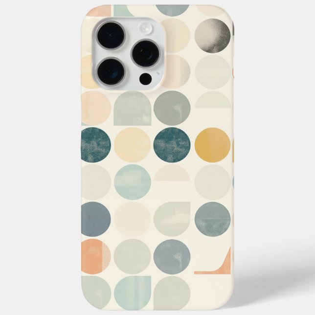 Coques Case-Mate iPhone Cercles et autres formes sur fond blanc (Verso)