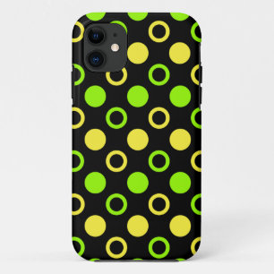 Coques Pour iPhone Cercles et Pois de citron et de citron vert par ST