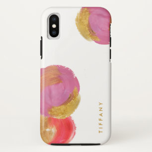 Case-Mate iPhone Case Cercles fuchsia fascinants de rose et d'or sur le