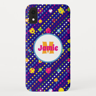 Case-Mate iPhone Case Cercles funky personnalisées, pointes Marine Motif