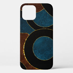 Case-Mate iPhone Case Cercles Géométriques Abstraits Paillettes Or  