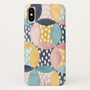 Coque Case-Mate Pour iPhone Cercles géométriques d'aquarelle