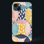 Coque Case-Mate iPhone Cercles géométriques d'aquarelle<br><div class="desc">Artiste géométrique de cercles d'aquarelle : Grâce Popp</div>