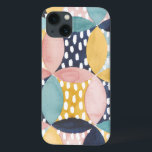 Coque Case-Mate iPhone Cercles géométriques d'aquarelle<br><div class="desc">Artiste géométrique de cercles d'aquarelle : Grâce Popp</div>