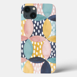 Coque Case-Mate iPhone Cercles géométriques d'aquarelle