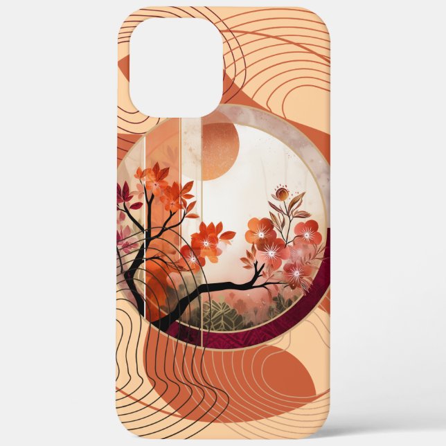 Coques Case-Mate iPhone Cercles Harmonieux de Fleurs d'Oranger (Verso)