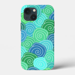 Case-Mate iPhone Case Cercles modernes mignons motif fantaisiste bleu ve