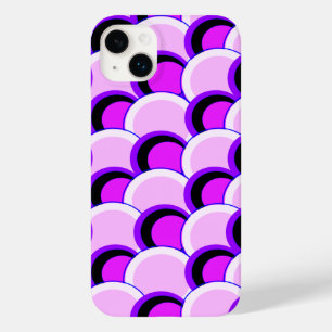 Coque Pour iPhone 14 Plus Cercles mods rose et pourpre