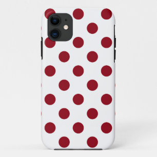 Coque Case-Mate Pour iPhone Cercles Pois rouges Crimson