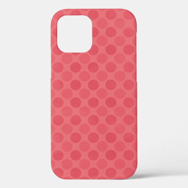 Coques Case-Mate iPhone Cercles rouges défraîchi rétro motif Coque-Mate iP (Verso)