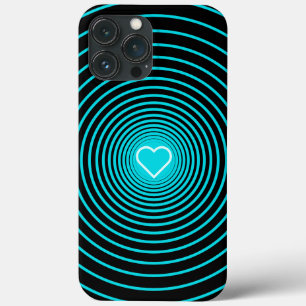 Case-Mate iPhone Case Cercles Turquoise Noir - Choisissez les couleurs p