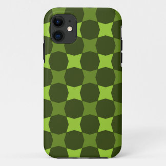 Etui iPhone Case-Mate Cercles vert rétro et olive Abstrait